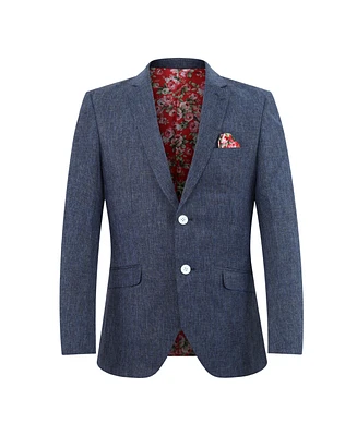 Elie Balleh Boys Slim Fit Classic Melange Jacket