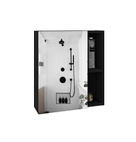 Depot E-shop Andes Medicine Single Door Cabinet With Mirror, Five Interior Shelves