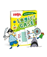 Haba Logic Case Extension Set: Pirates for Ages 5+ Travel Games, Flash Cards for Kids, Brain Teaser Puzzle Games & Cool Card Games for Kids