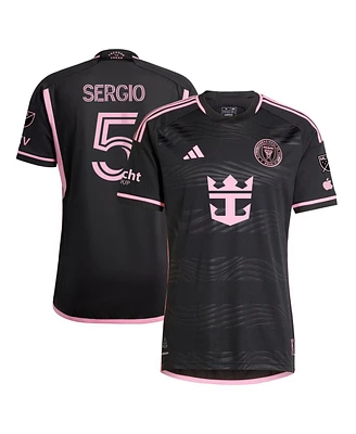 Adidas Men's Sergio Busquets Black Inter Miami Cf 2024 La Noche Authentic Player Jersey