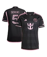 Adidas Men's Sergio Busquets Black Inter Miami Cf 2024 La Noche Authentic Player Jersey