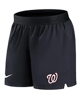 Nike Women's Navy Washington Nationals Authentic Collection Flex Vent Max Performance Shorts