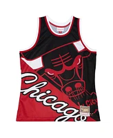 Mitchell & Ness Men's Black Chicago Bulls Big Face 5.0 Fashion Tank Top