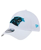 New Era Men's White Carolina Panthers Main 39THIRTY Flex Hat