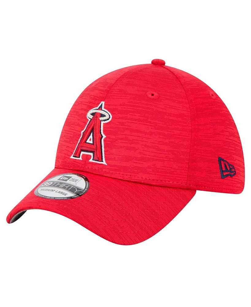 New Era Men's Red Los Angeles Angels Tech 39THIRTY Flex Hat