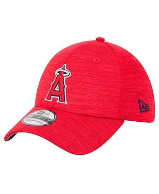 New Era Men's Red Los Angeles Angels Tech 39THIRTY Flex Hat