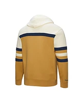 Mitchell & Ness Men's Gold/Cream Columbus Blue Jackets Head Coach Pullover Hoodie