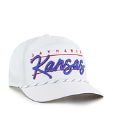 '47 Brand Men's White Kansas Jayhawks Condor Hitch brrr° Adjustable Hat