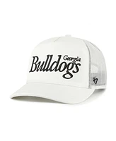 '47 Brand Men's and Women's Cream Georgia Bulldogs Foundation Script Adjustable Trucker Hat