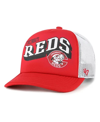'47 Brand Women's Red Cincinnati Reds Meander Foam Trucker Snapback Hat