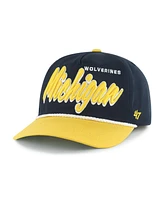 '47 Brand Men's Navy Michigan Wolverines Drop Shadow Rope Hitch Adjustable Hat