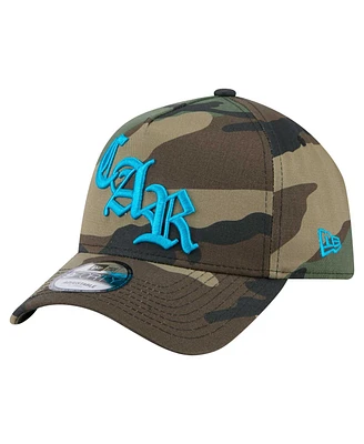 New Era Men's Camo Carolina Panthers Mystic Camo A-Frame 9FORTY Adjustable Hat