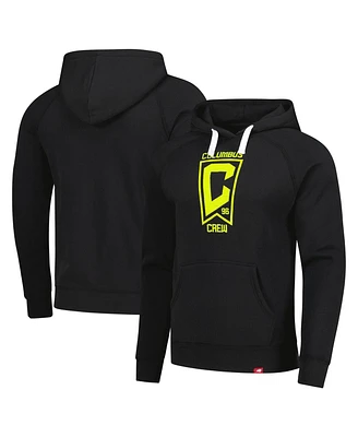 Sportiqe Men's and Women's Black Columbus Crew Olsen Logo Tri-Blend Pullover Hoodie