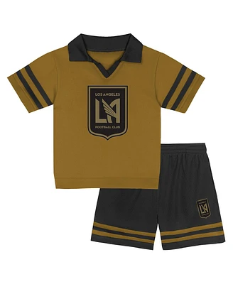 Outerstuff Toddler Gold Lafc Charming Dude Top Short Set