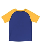 Nike Big Boys and Girls 2-Piece Royal Golden State Warriors Practice T-Shirt and Shorts Set