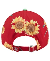 New Era Women's Scarlet San Francisco 49ers Adventure Sunflower 9TWENTY Adjustable Hat