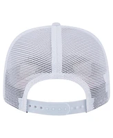 New Era Men's White Texas Rangers Flamingo Mesh Back 9SEVENTY Stretch-Snap Hat