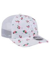 New Era Men's White Athletics Flamingo Mesh Back 9SEVENTY Stretch-Snap Hat