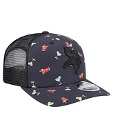 New Era Men's Navy/Black Minnesota Vikings Adventure Drinks Pattern 9SEVENTY Stretch Snap Hat