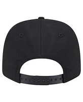 New Era Men's Black Colorado Rockies Circle Patch 9SEVENTY Stretch-Snap Hat