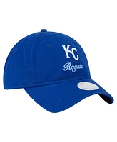New Era Women's Royal Kansas City Royals Preppy Team 9TWENTY Adjustable Hat