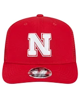 New Era Men's Scarlet Nebraska Huskers Primary 9SEVENTY Trucker Stretch Snap Hat