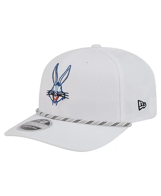 New Era Men's Bugs Bunny White Looney Tunes Rope 9SEVENTY Stretch-Snap Adjustable Hat