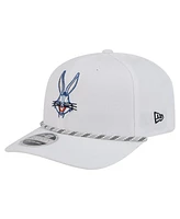 New Era Men's Bugs Bunny White Looney Tunes Rope 9SEVENTY Stretch-Snap Adjustable Hat