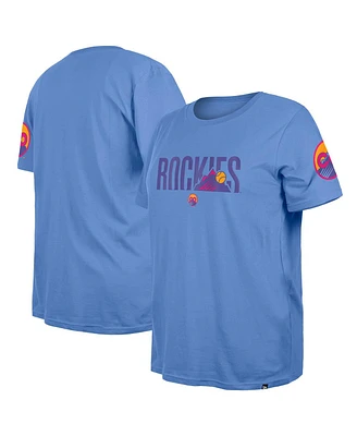 New Era Women's Blue Colorado Rockies 2025 City Connect Plus Size T-Shirt