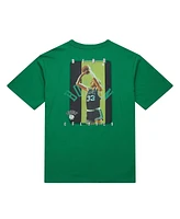 Mitchell & Ness Men's Larry Bird Kelly Green Boston Celtics Hardwood Classics Nba Legends T-Shirt