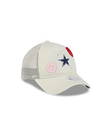 New Era Women's Stone Dallas Cowboys All Love 9FORTY Adjustable Trucker Hat