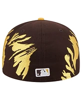 New Era Men's Brown/Gold San Diego Padres Retro Pattern 59FIFTY Fitted Hat