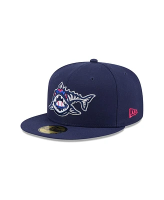 New Era Men's Navy Pensacola Blue Wahoos Theme Nights 59FIFTY Fitted Hat