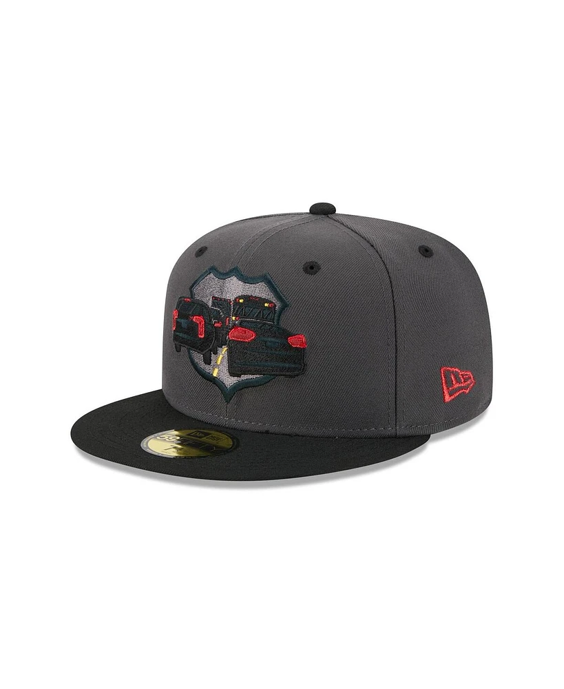 New Era Men's Gray Lehigh Valley IronPigs theme Nights 59FIFTY Fitted Hat