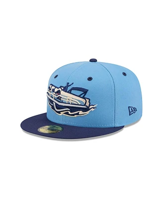 New Era Men's Light Blue Great Lakes Loons theme Nights 59FIFTY Fitted Hat