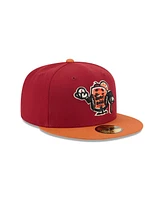 New Era Men's Dark Red Beloit Sky Carp Theme Nights 59FIFTY Fitted Hat