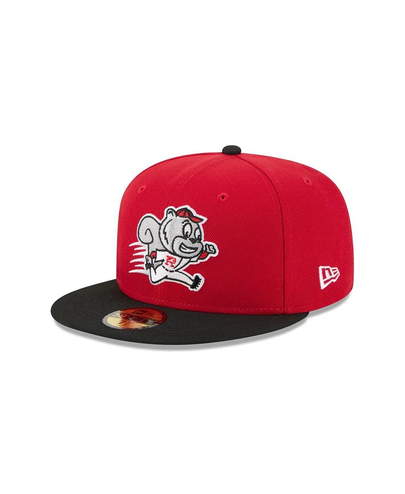 New Era Men's Red Richmond Flying Squirrels Theme Nights 59FIFTY Fitted Hat
