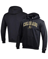 Champion Men's Black Colorado Buffaloes Arched Logo Fleece Pullover Hoodie