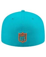 New Era Men's Aqua Miami Dolphins State Stitch 59FIFTY Fitted Hat