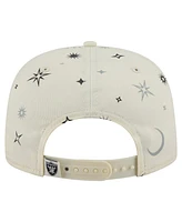 New Era Men's Cream Las Vegas Raiders Celestial Golfer Adjustable Hat