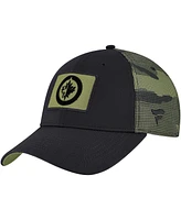 Fanatics Men's Black/Camo Winnipeg Jets Authentic Pro Military Appreciation Adjustable Hat