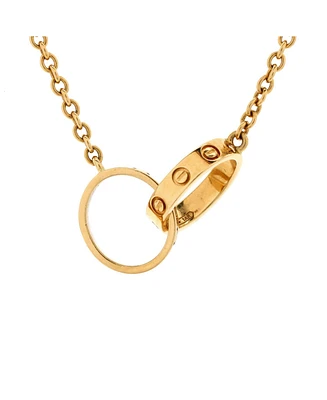 Pre-Owned Cartier Love Interlocking Necklace 18K Gold