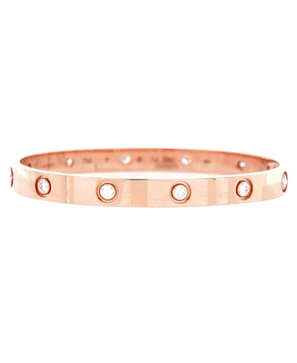 Pre-Owned Cartier Love 10 Diamond Bracelet 18K Rose Gold with Diamonds