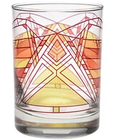 Frank Lloyd Wright Dana Thomas Butterfly Double Old Fashioned Glasses, Set of 4