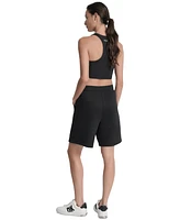 Dkny Sport Women's Relaxed-Fit Vented Bermuda Shorts