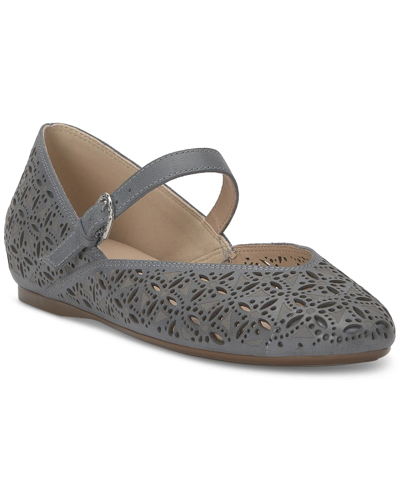 Lucky Brand Women's Cyrena Eyelet Mary Jane Ballet Flats