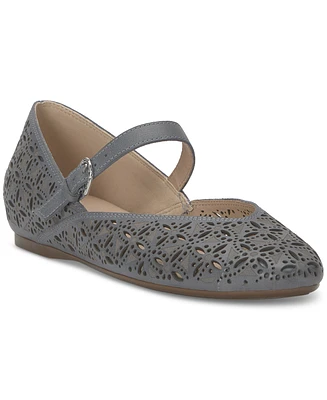 Lucky Brand Women's Cyrena Eyelet Mary Jane Ballet Flats