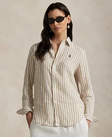 Polo Ralph Lauren Women's Classic-Fit Striped Linen Shirt