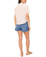 Vince Camuto Women's Sequined Short-Sleeve Shirt