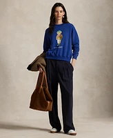 Polo Ralph Lauren Women's Bear Lightweight Fleece Crewneck Sweatshirt